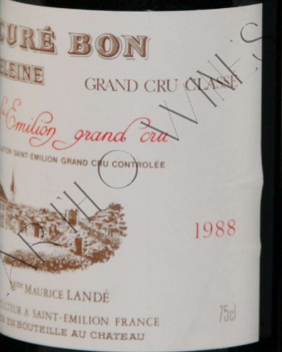 1988 Chateau Cure Bon la Madeleine - Saint-Emilion Grand Cru Classé